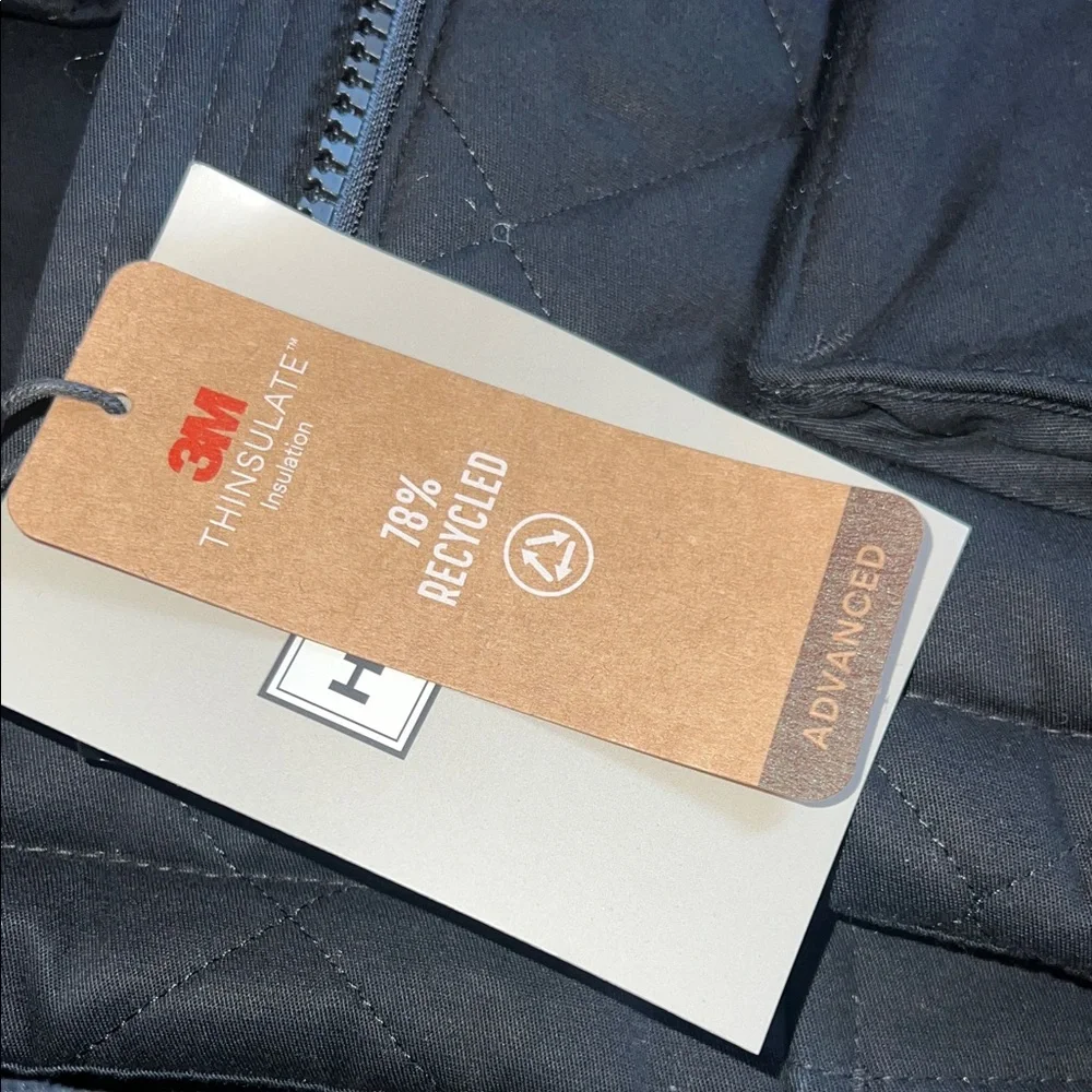 NWT Hunter Black Quilted Coat with Hood - Picture 4 of 4